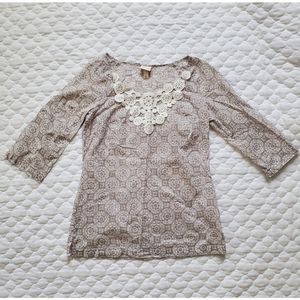 Merona crochet tunic